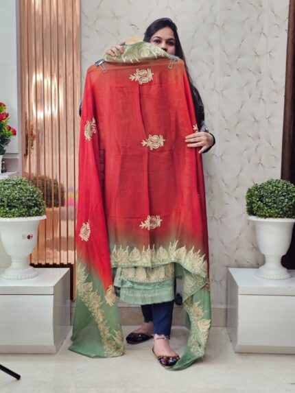 Velvet  Collection With Chinon Dupatta