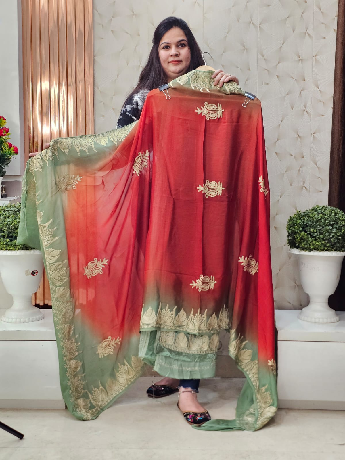Velvet Collection With Chinon Dupatta -2